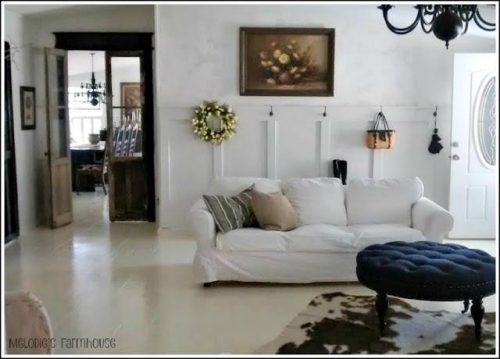 living room decorating styles - modern farmhouse