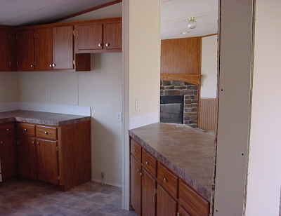 Teresa'S Spectacular Double Wide Kitchen Makeover Kitchen makeover - removing a wall