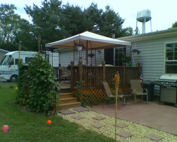 Manufactured home exterior makeover