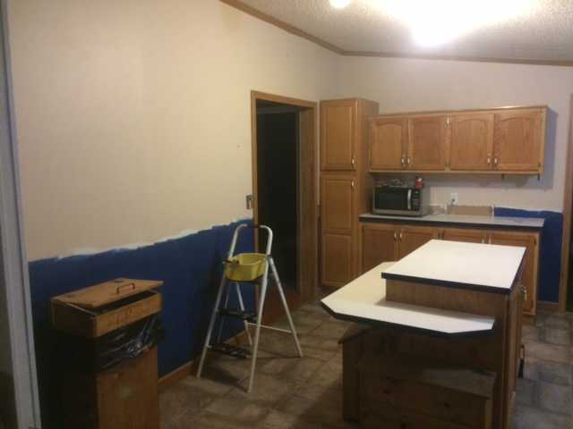 During manufactured home kitchen update on 600 budget (6)