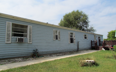 cedar siding on a mobile home