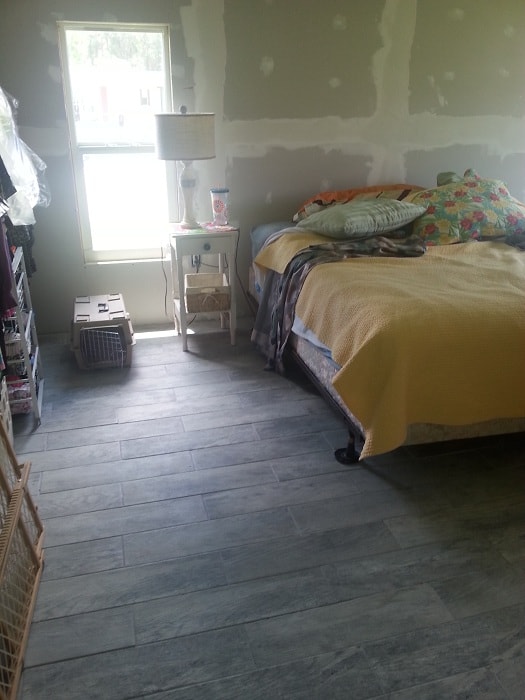 Master Bedroom During The Remodel