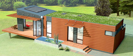 modern green pre-fab homes