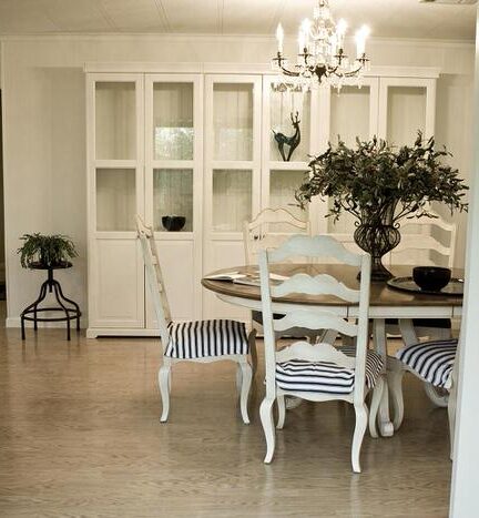 mobile home dining room with painted walls wide-dining room with bookcase