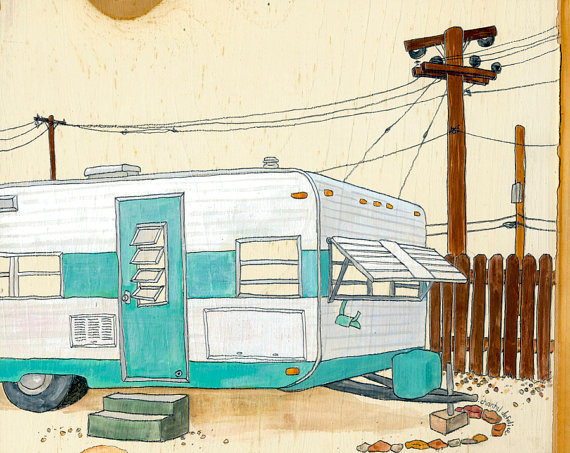 mobile home art - etsy