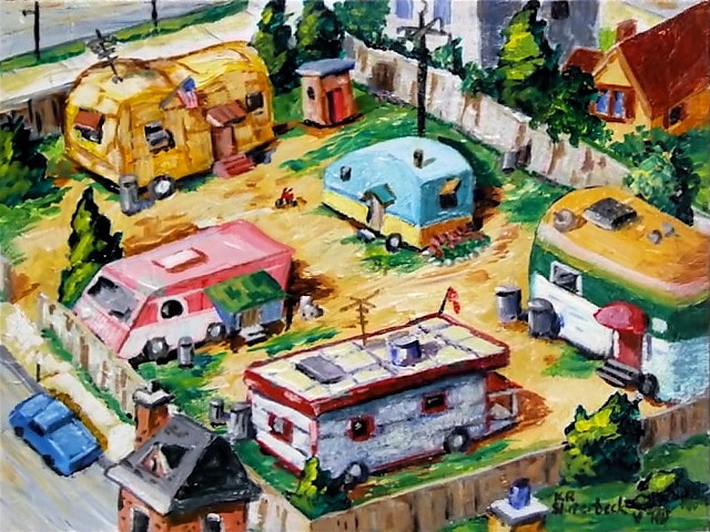 mobile home art - park