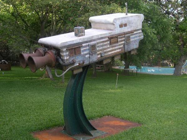 mobile home art - sculpture