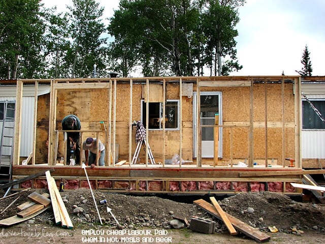 Mobile Home During Addition 1