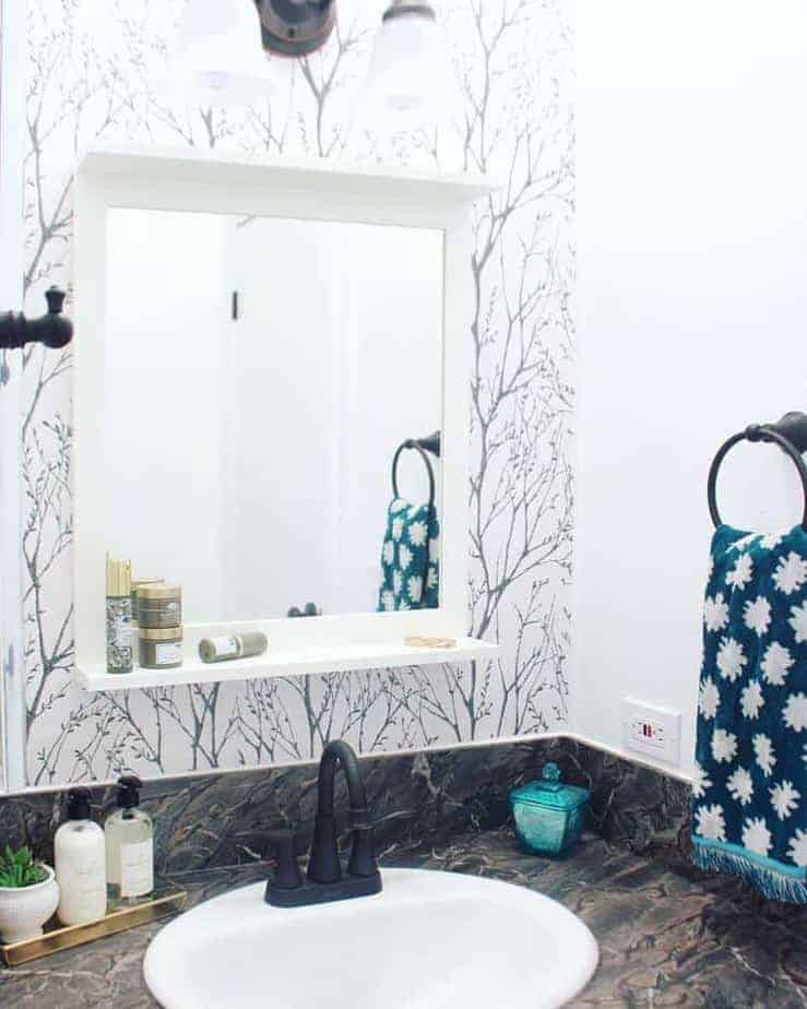 Mobile Home Flippers Create Beautiful Farmhouse Mobile Home Bathroom Vanity After 1