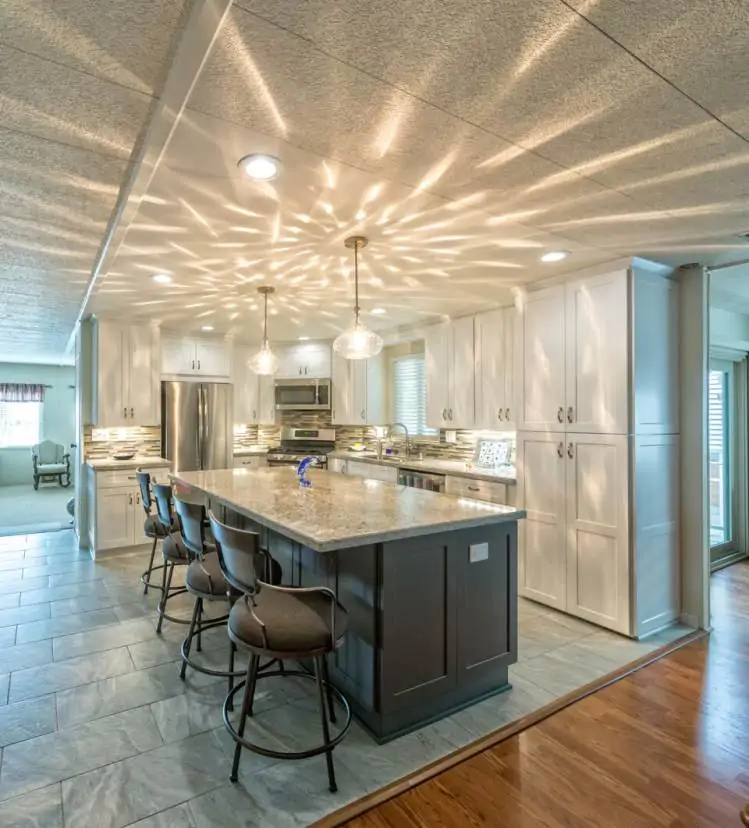 Bright and Modern Manufactured Home Kitchen Remodel