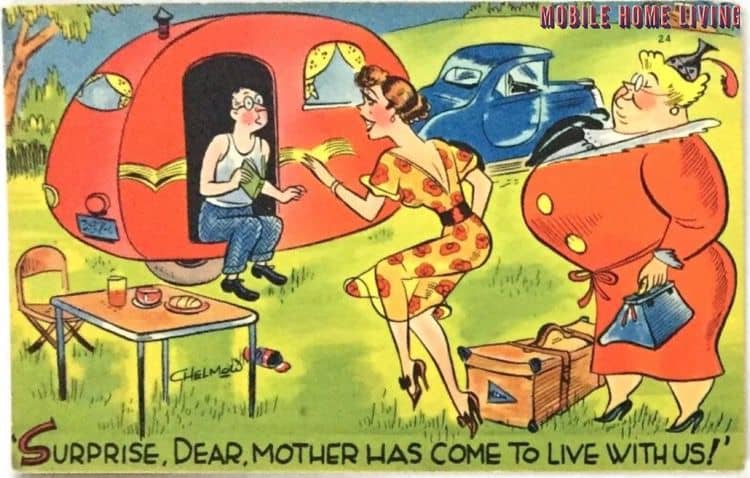 Mother Has Come To Live With Us Postcard 1