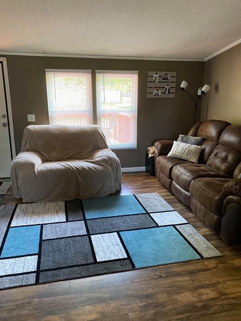 Ohio double wide living room after