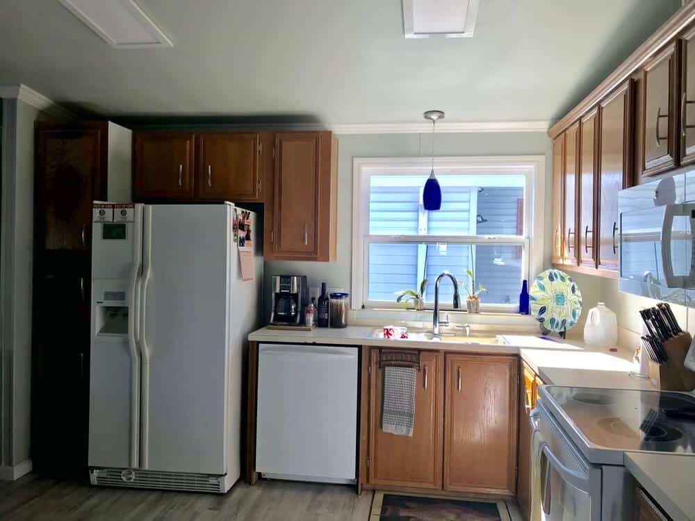 Original Kitchen In 1988 Fuqua Manufactured Home