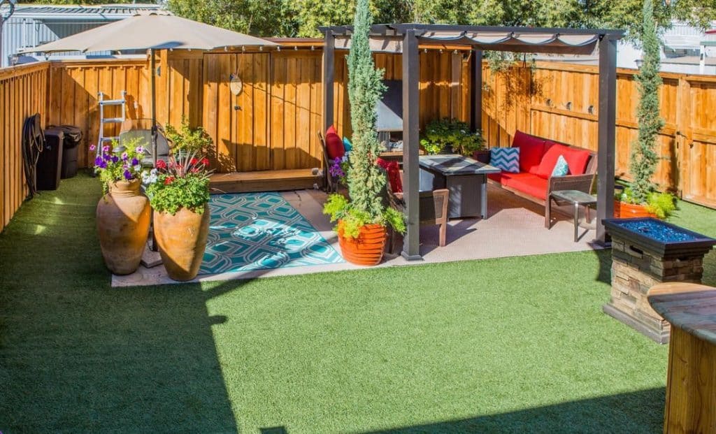 Palm Springs Double Wide Backyard