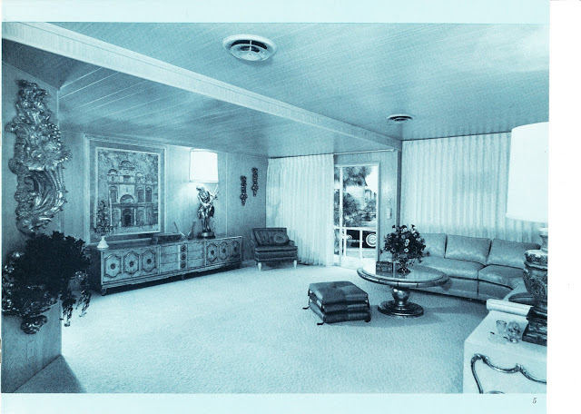 Dubl-wide Roadliner brochure - living room - Expandable Mobile Homes