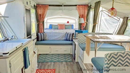 Pop Up Camper Interior After