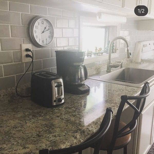 remodel a single wide mobile home - kitchen counter after 2