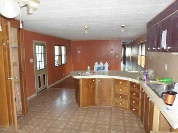 remodel a single wide mobile home kitchen before