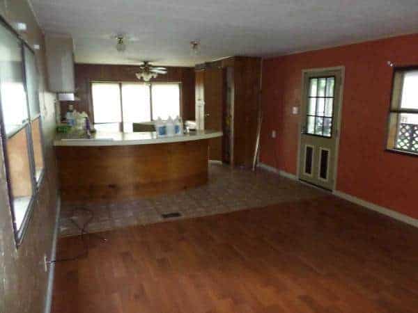 remodel a single wide mobile home - kitchen before remodel