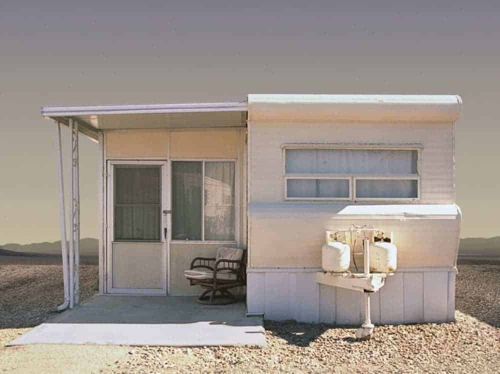 flat mobile home roof design 