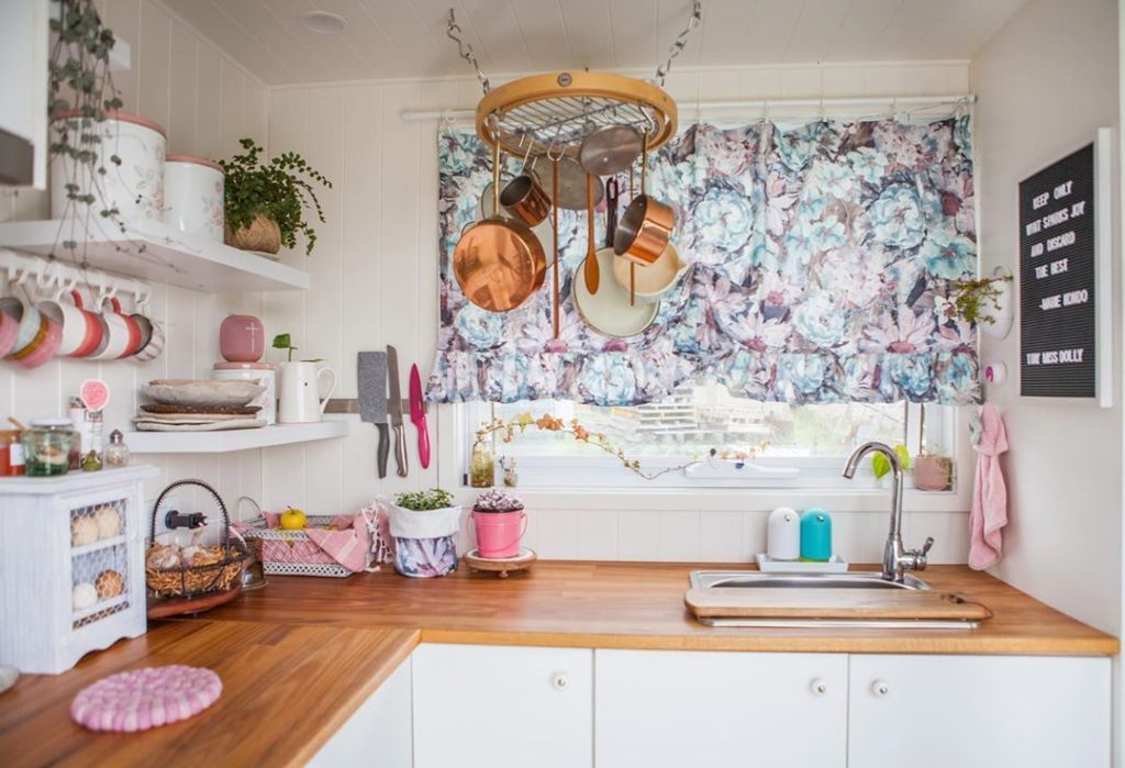 Shabby Chic Tiny House Kitchen Area