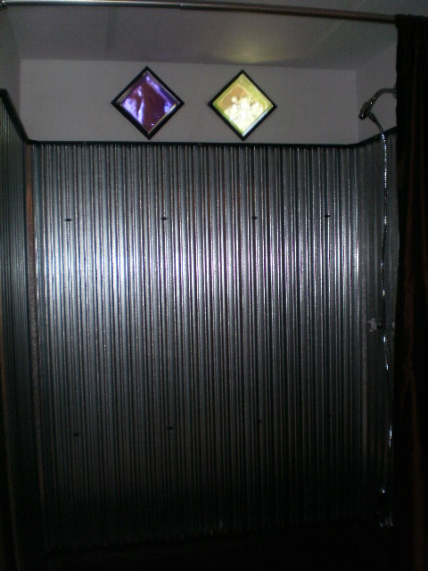 sheet metal shower design ideas 