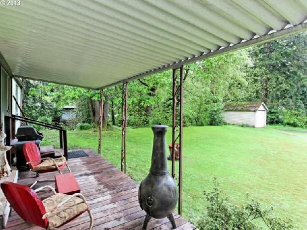 Oregon single wide - exterior deck