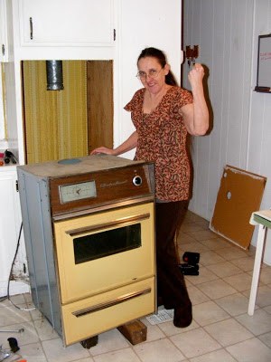 Single wide kitchen remodel-kitchen tear out 2
