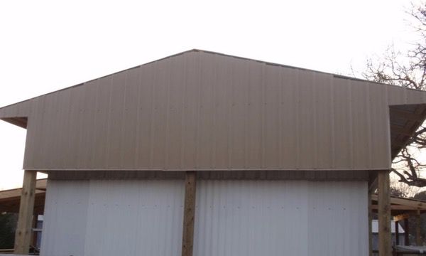 soffit installed on mobile home roof over