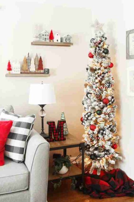 space saving christmas decor slim tree