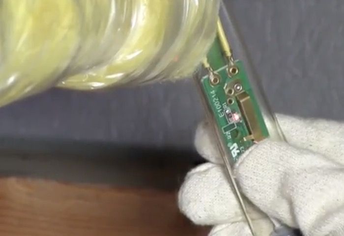 testing heat tape after installation