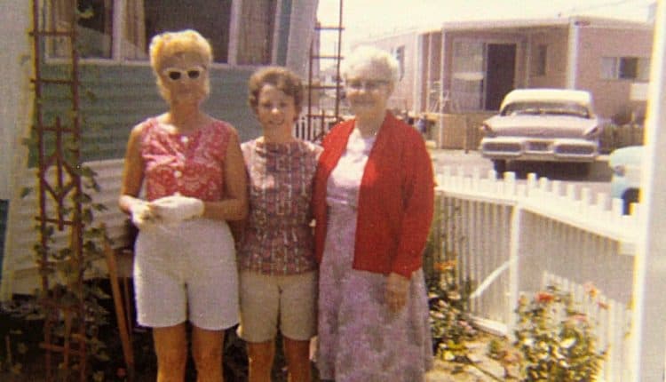 Three Women In Mobile Home Park