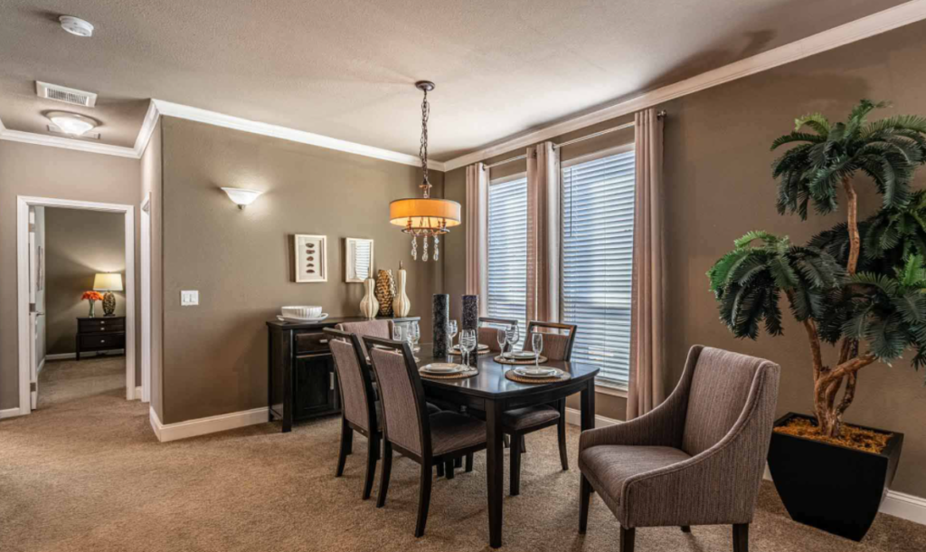 These 3 Massive Manufactured Homes Are Family Ready Timber ridge elite dining room