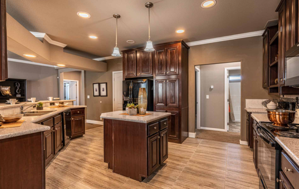 These 3 Massive Manufactured Homes Are Family Ready Timber ridge elite kitchen