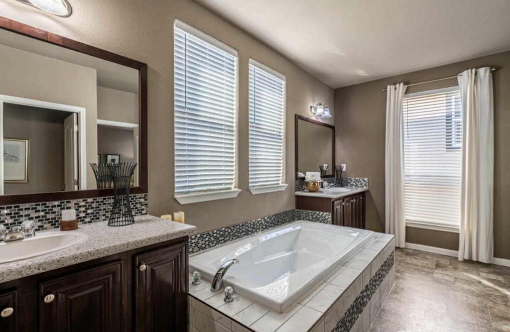 These 3 Massive Manufactured Homes Are Family Ready Timber ridge elite master bath 3