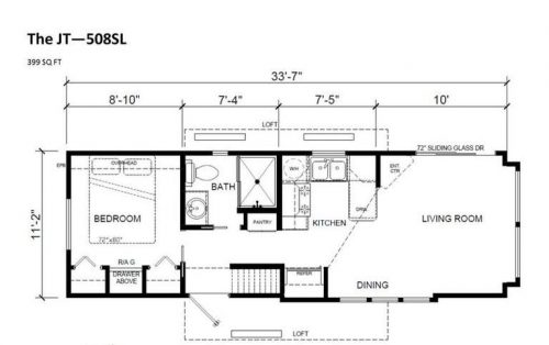 tiny home designs-the jt floor plan
