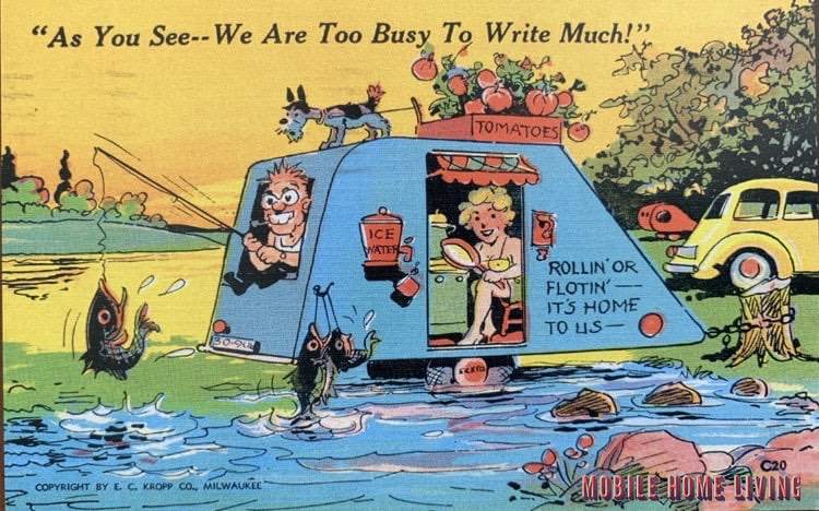 Too Busy To Write Much Postcard 1