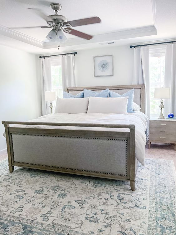 transitional decor design bedroom
