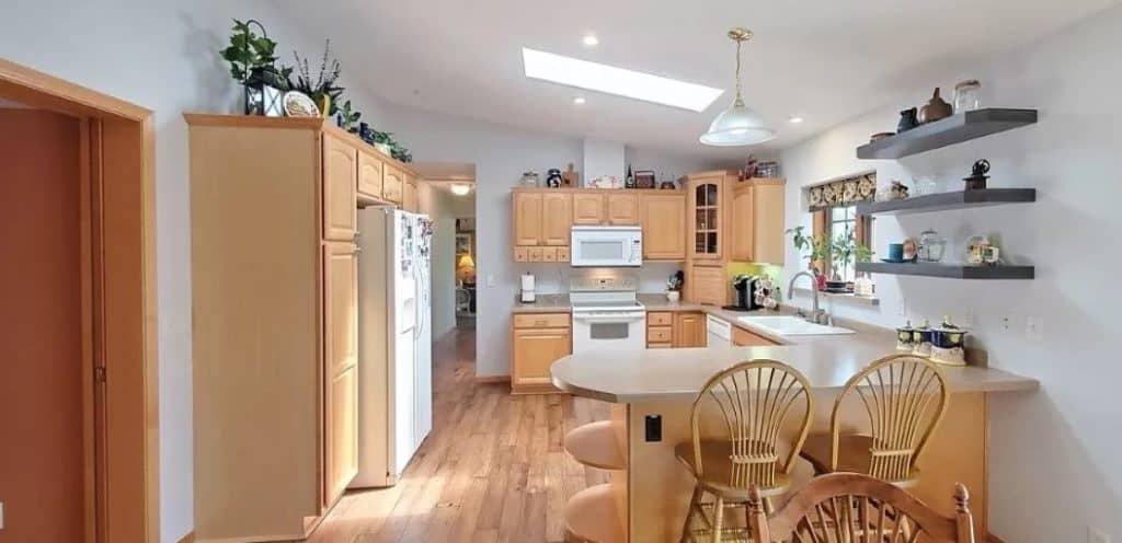Yes, These Are Manufactured Homes! Two in one kitchen