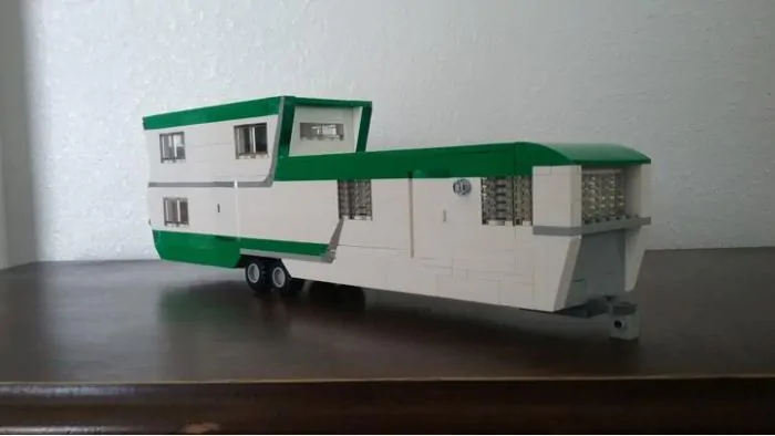 Pacemaker Tri-Level Vintage Mobile Home Made from Legos®