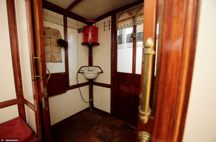 washroom of the wanderer, the worlds oldest mobile home; vintage mobile home restoration